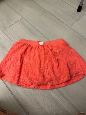 Old Navy Coral Floral Terry Skirt for Girls.  NWOT.  Size L (10-12).